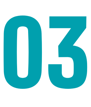 Bule stylized numbers zeron and three