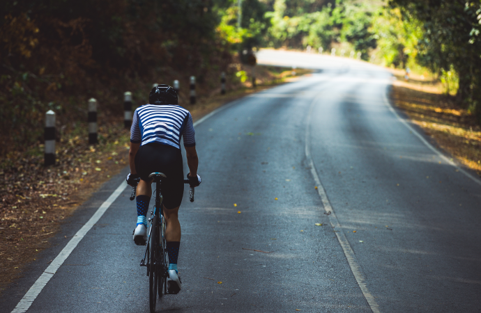 Person riding a bike