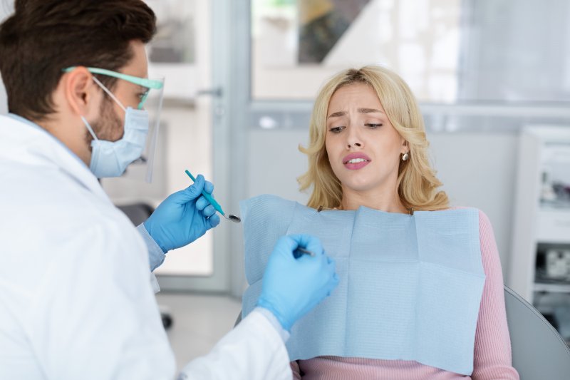 a patient in Mineola afraid of the dentist